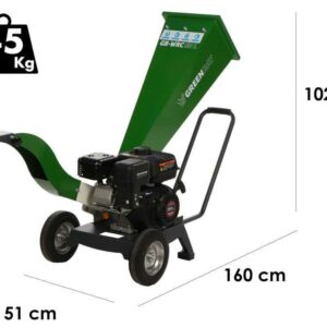 GreenBay GB-WRC 50 L - Broyeur de branches thermique - Moteur à essence 7 CV, tout neuf