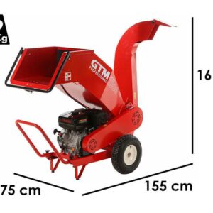 GTM GTS 1300 G - Broyeur de branches thermique - Moteur Loncin G420F, tout neuf